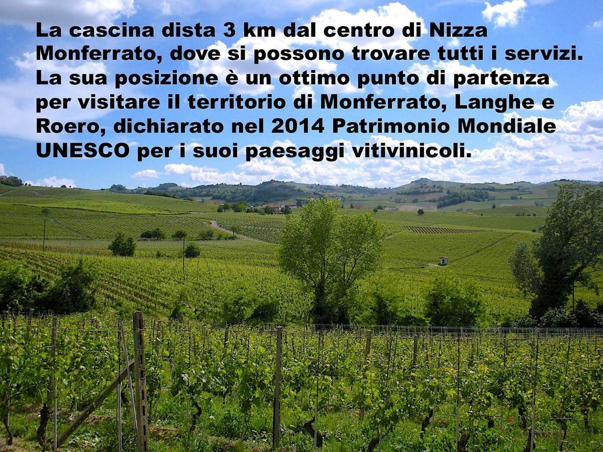 Cascina Tra I Vigneti A Nizza Monferrato Villa Bagian luar foto